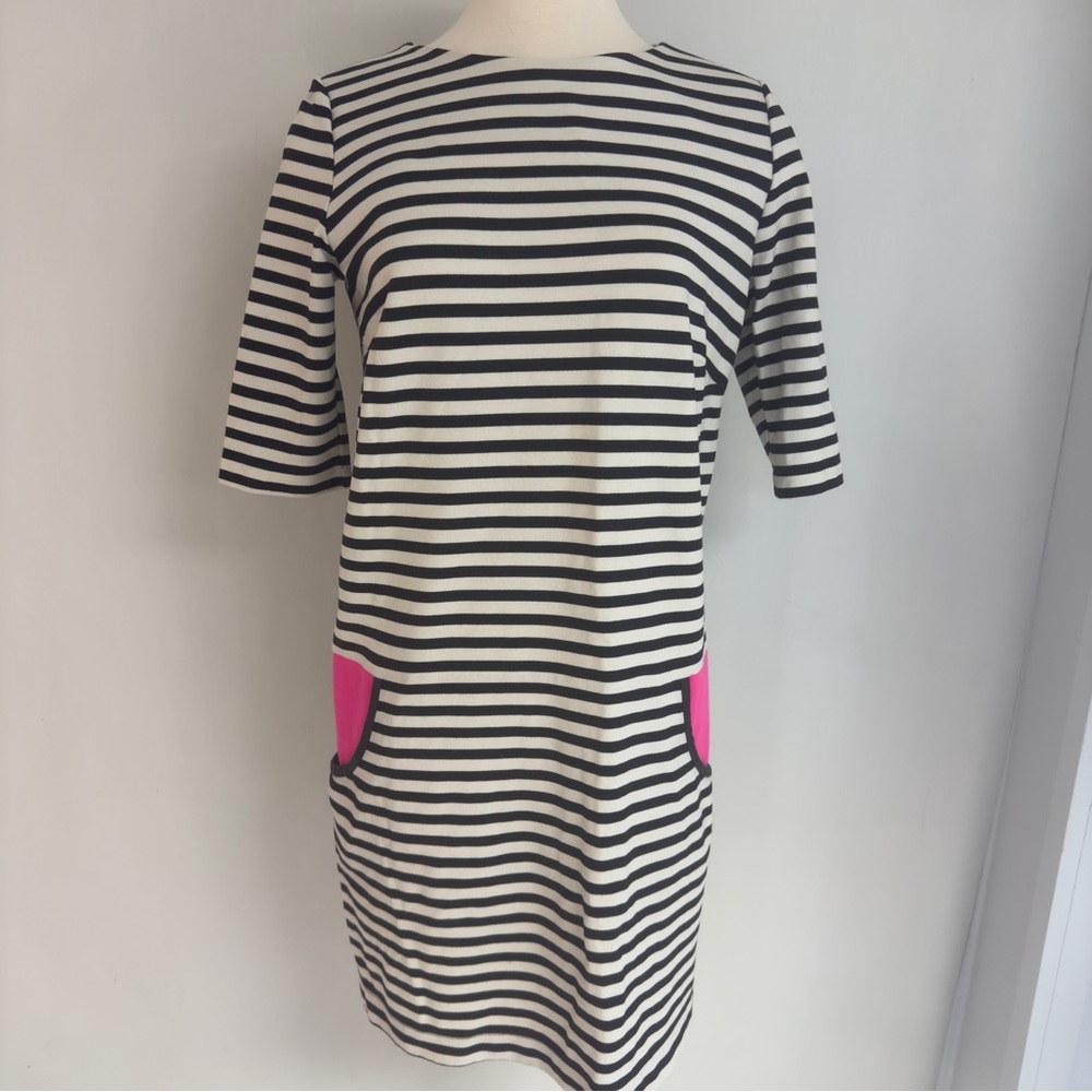 MADDERSON LONDON Black and White Striped Mini Dress NWOT